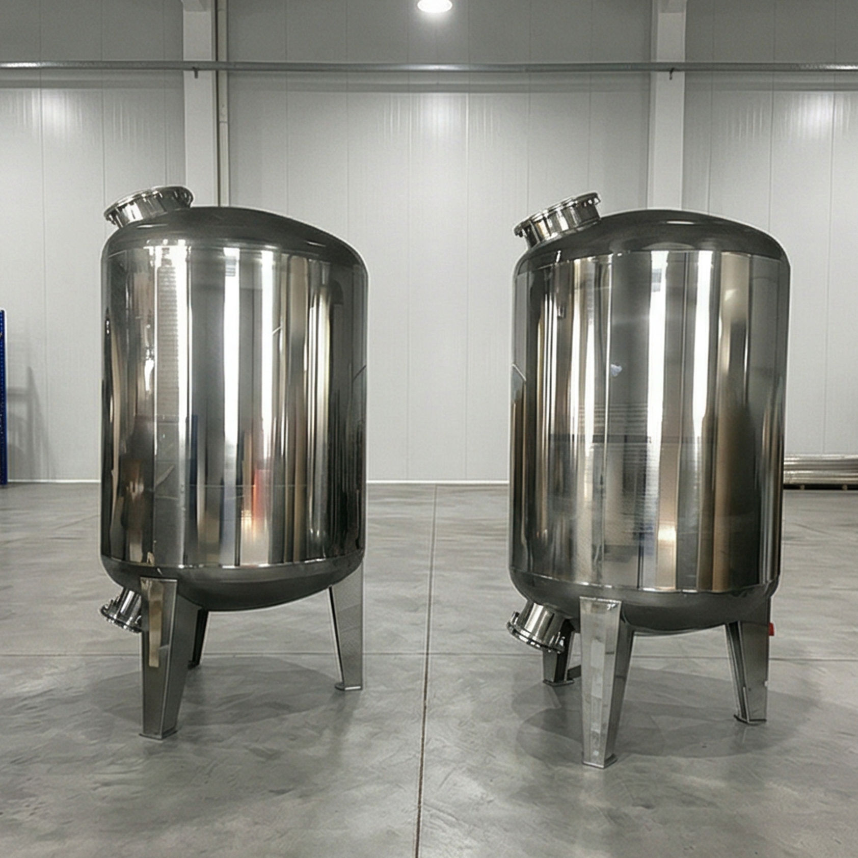Factory Price Customized 1000L-300000L 304/316L Stainless Steel Food Aseptic Sterile Water Tanks Milk/Beverage/Beer/Water Storage Tank 