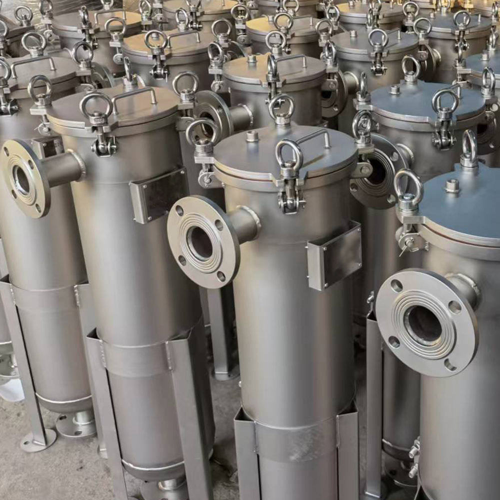 Factory Price Customizable SS304 SS316 Stainless Steel Single Bag Filter Housing for Industrial Water Treatment Filtration Equipment