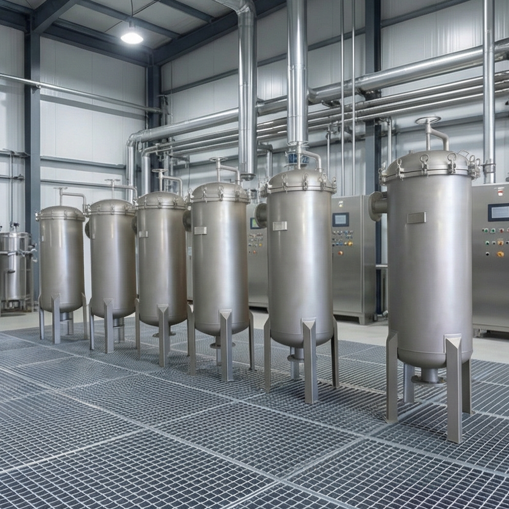 Factory Price High Quality Stainless Steel 304 316L High Flow Filter for Industrial Wastewater And Chemical Liquid Filtration