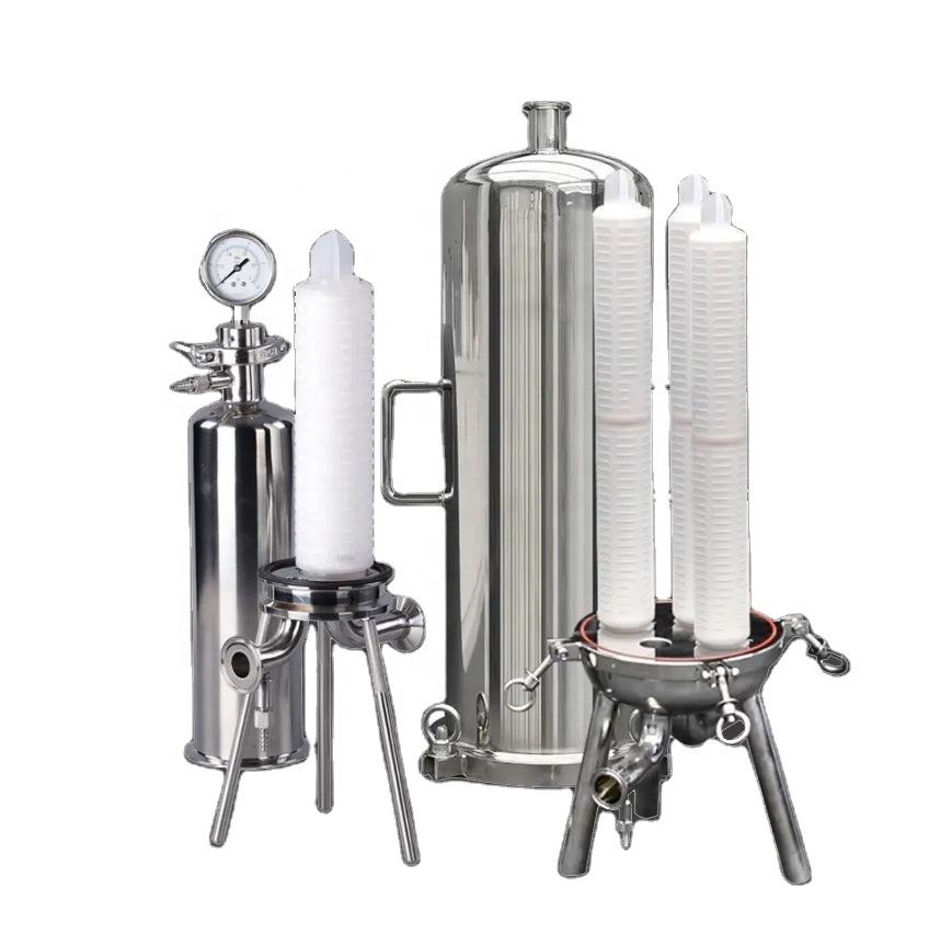 Factory Price Sanitary Food Grade Stainless Steel SS304/316L Single Multi Core Micro Filter for Chemical Industry Beverage and Juice