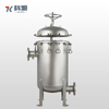 Large Volume Multi-Bag Filtration System with Stainless Steel Housing, Differential Pressure Gauges, and Easy Bag Replacement Design