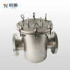 Industrial Stainless Steel Basket Filter with Perforated/Mesh Basket for Pipeline Protection and Large Particle Removal