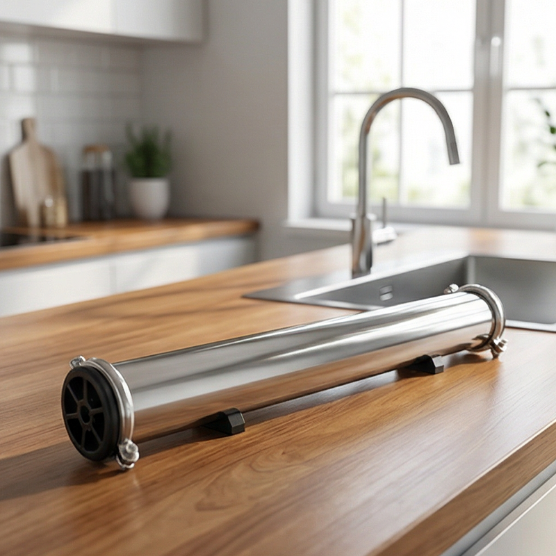 Industrial Stainless Steel RO Membrane Housing 4" 8" 4040 8040 for Water Treatment Systems with ANSI 61 Certification