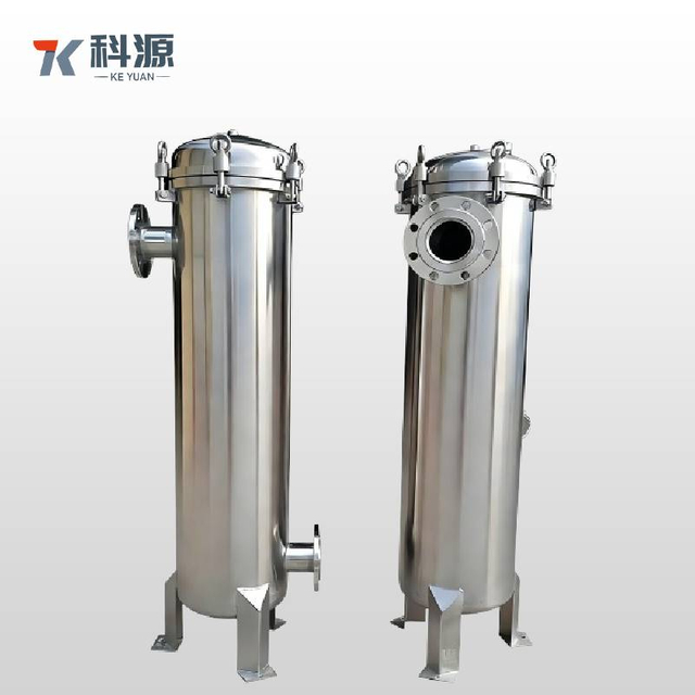 High-Pressure Quick Open Precision Filter with Supporting Leg - Stainless Steel