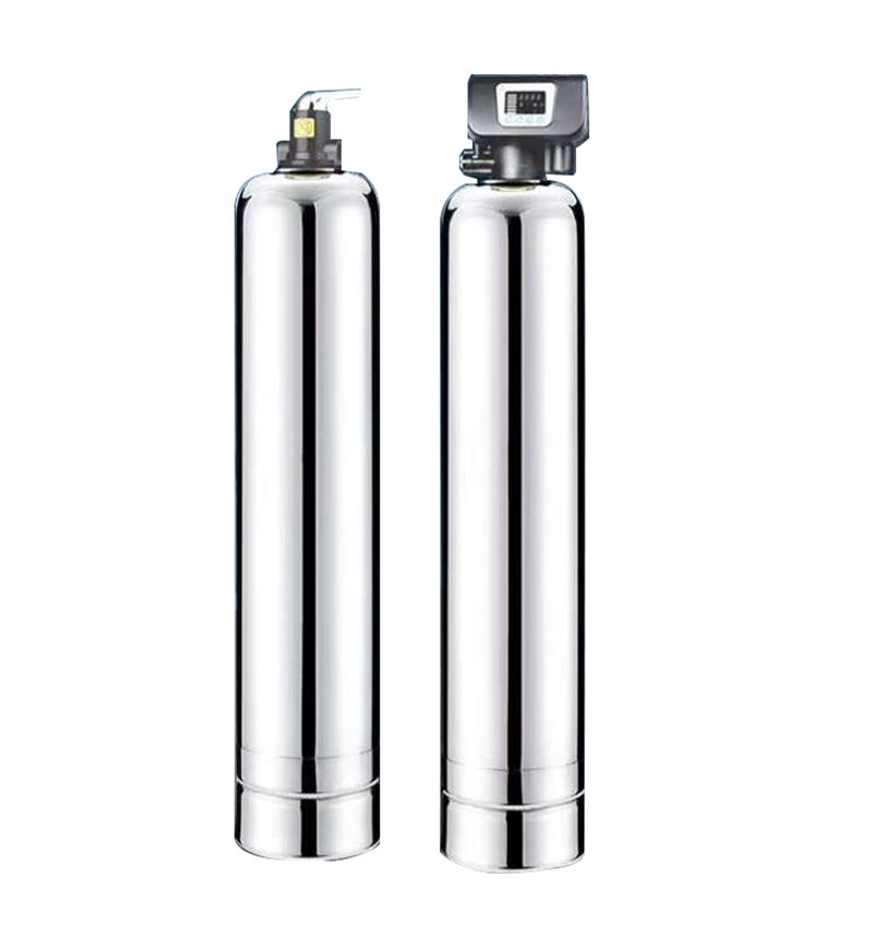 Compact Stainless Steel Water Softener Tank for Residential & Small Commercial Buildings with Automatic Brine System