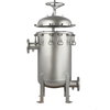 Customizable Stainless Steel Multi Bag Filter Skid with Pump, Valves, and Control Panel for Turnkey Filtration Solutions
