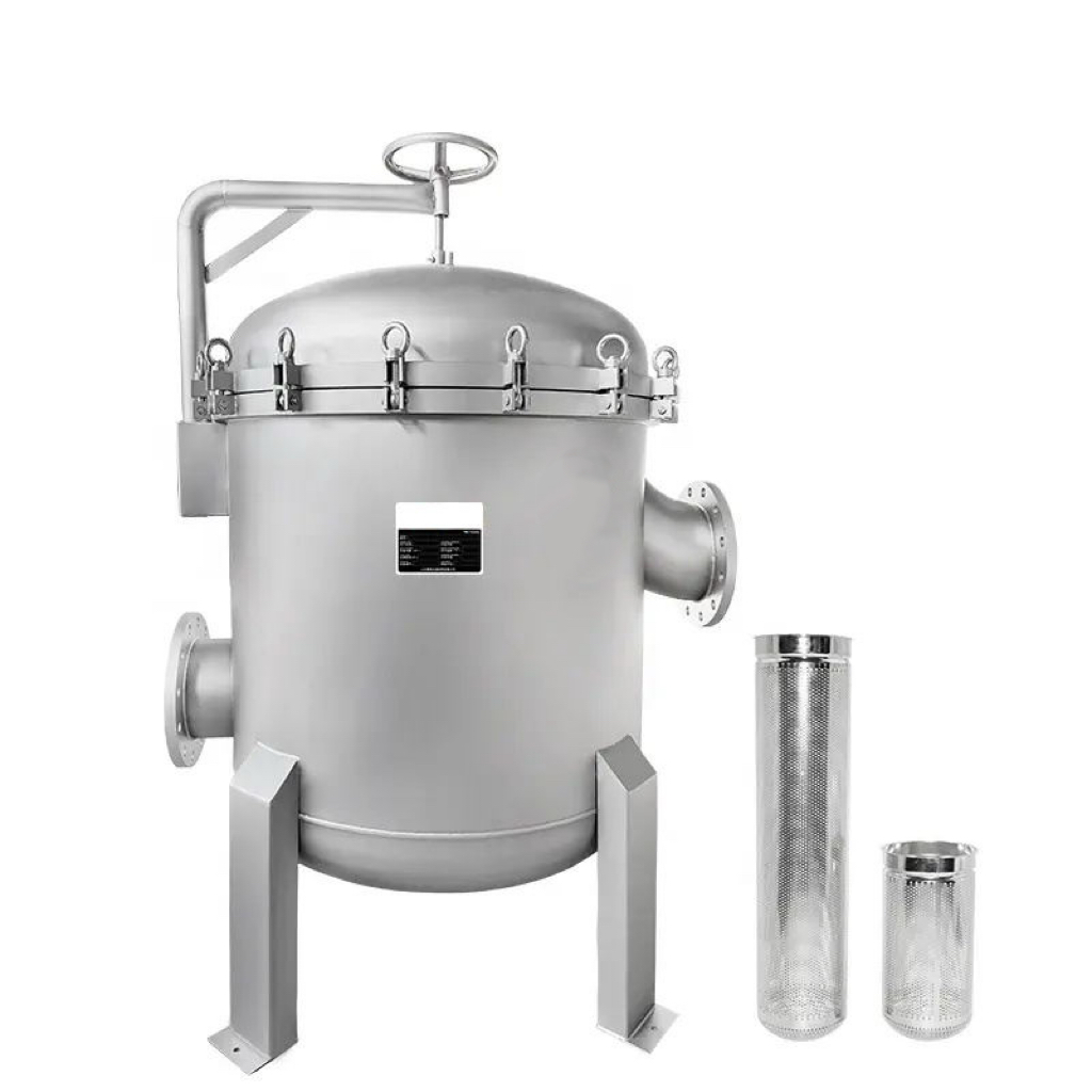 Customizable Sanitary Stainless Steel 304/316L Multi Bag Filter Housings OEM Options Available for Food, Pharma & Petrochemical