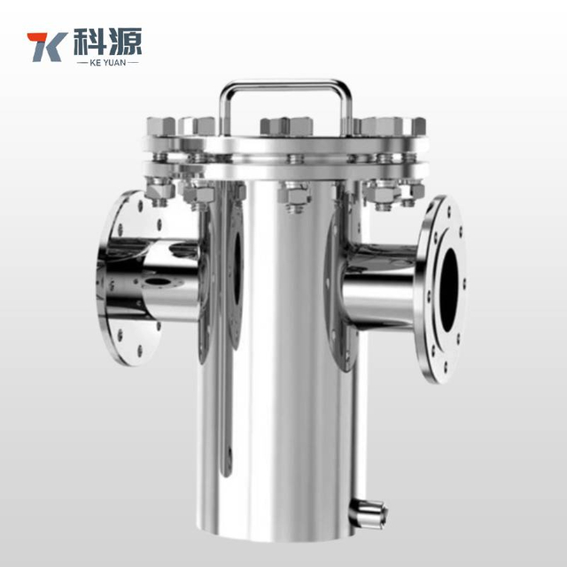 Single/Double Basket Stainless Steel Filter with Flange/Tri-Clamp Connections for Liquid and Gas Filtration Applications