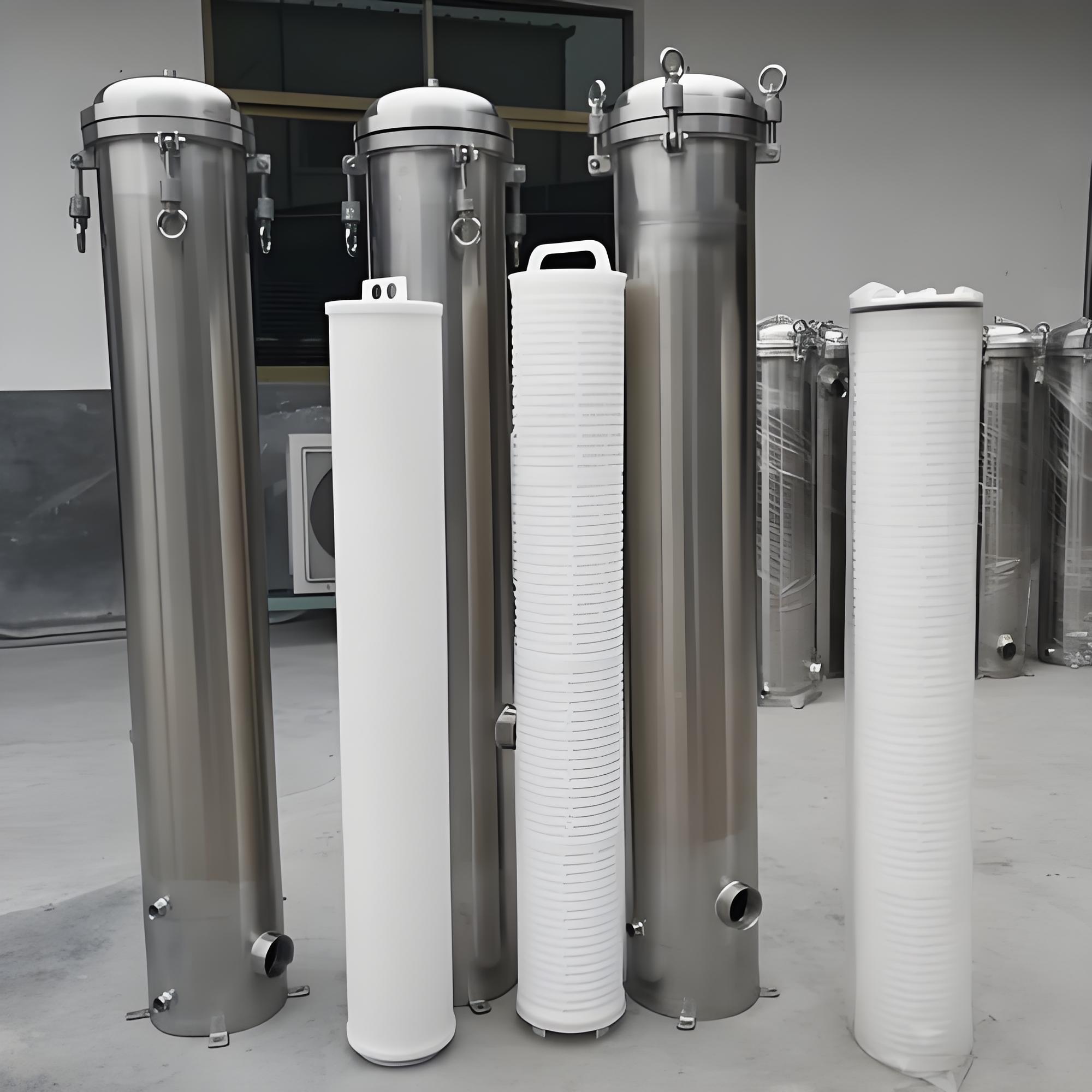 Water Treatment Stainless Steel Precision 10um High Flow Cartridge Filter
